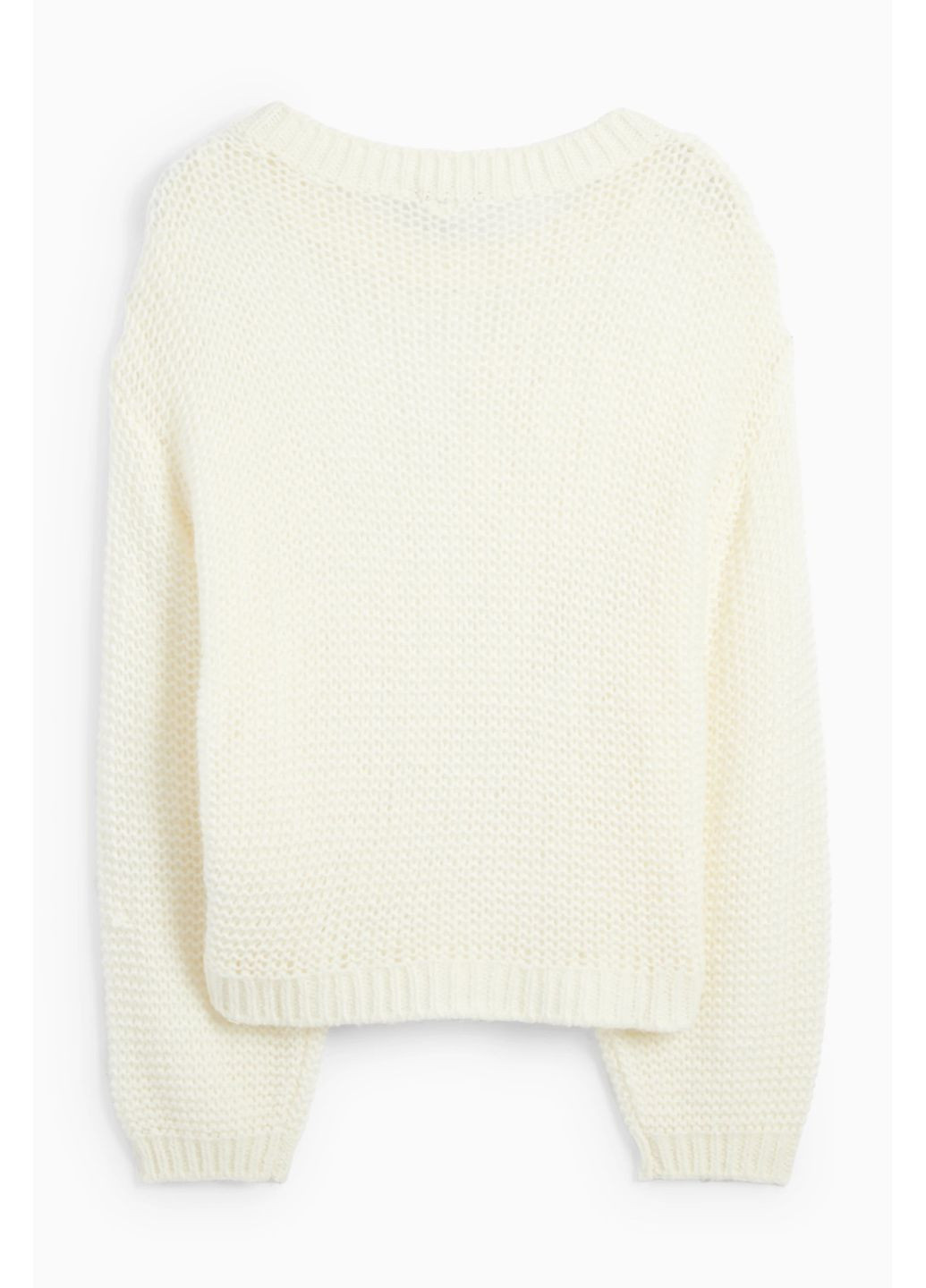 Молочний демісезонний светр в складі з вовною C&A