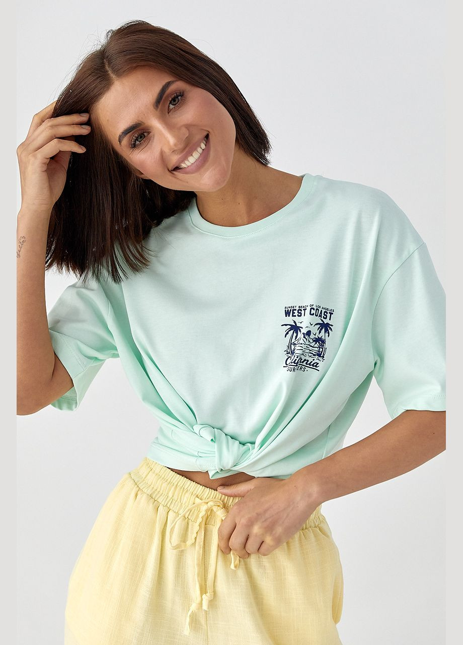 Футболка с принтом California Lurex - (334451616)