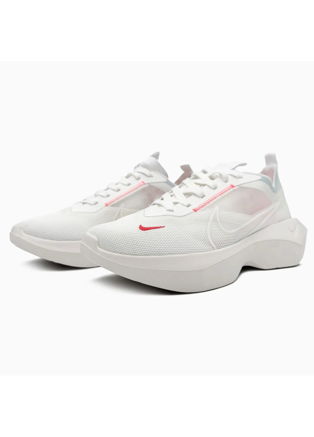КРОССОВКИ ЖЕНСКИЕ NIKE VISTA WHITE / RED НАЙК ВИСТА No Brand белые демисезоны (368869586)