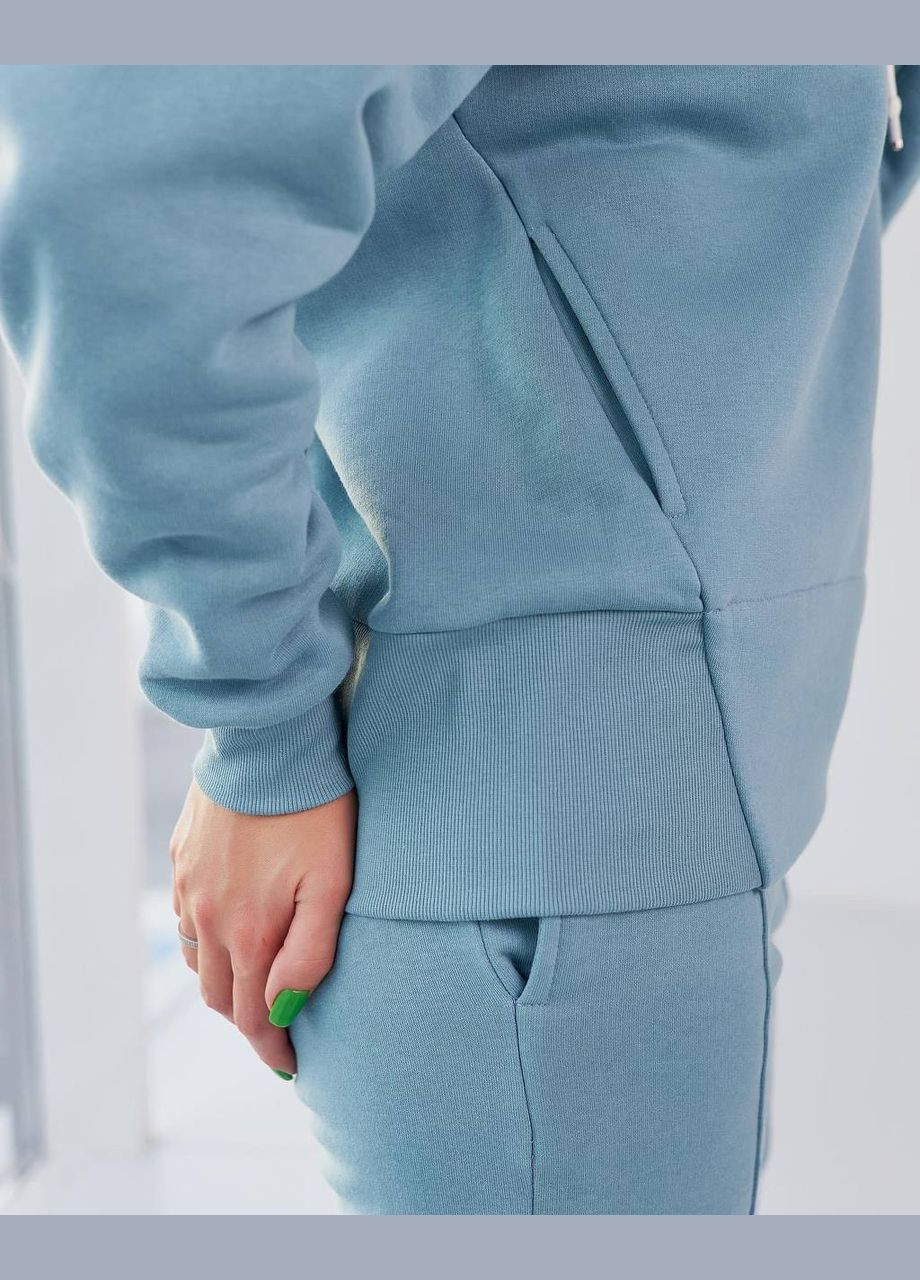 Женский спортивный костюм (начес) М112.4 худые+джогеры крем UMON (315480829)