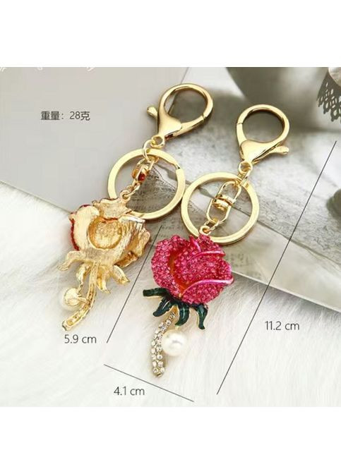 Брелок із кристалами у вигляді Троянди No Brand (342323540)