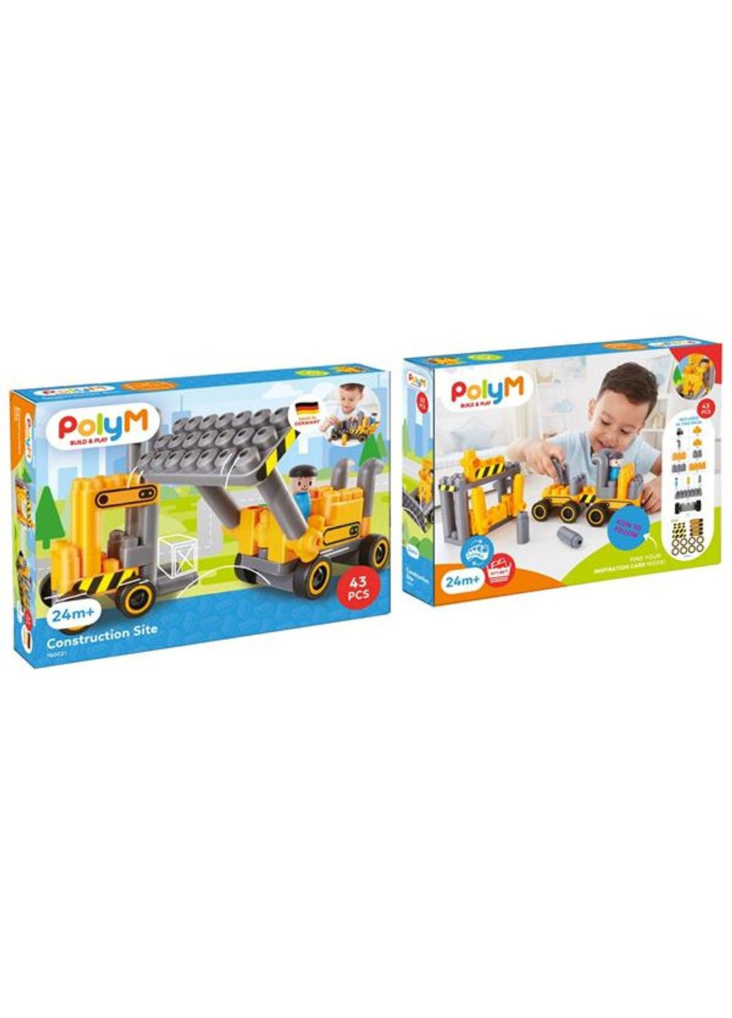 Конструктор Строительная техника 43 деталь (760021) PolyM (331298301)