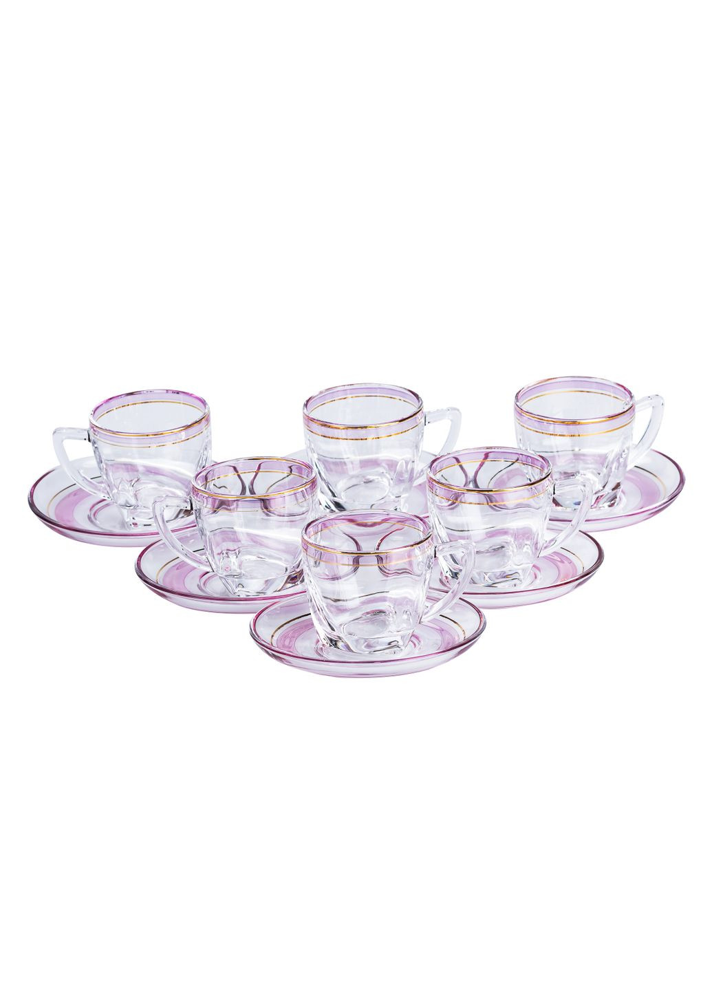 Чайный сервиз на 6 персон стеклянный Clear, TS Kitchen (328603349)