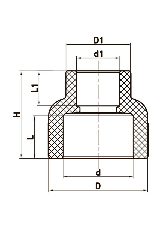 Муфта редукционная ВВ 50x32 PPR K0037.PRO (KP0045) KOER (321205805)