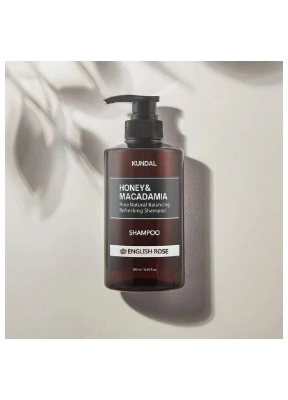 Шампунь Honey & Macadamia Nature Shampoo English Rose 500 мл (8809568740487) Kundal Honey &amp; Macadamia Nature Shampoo English Rose 500 (401517595)