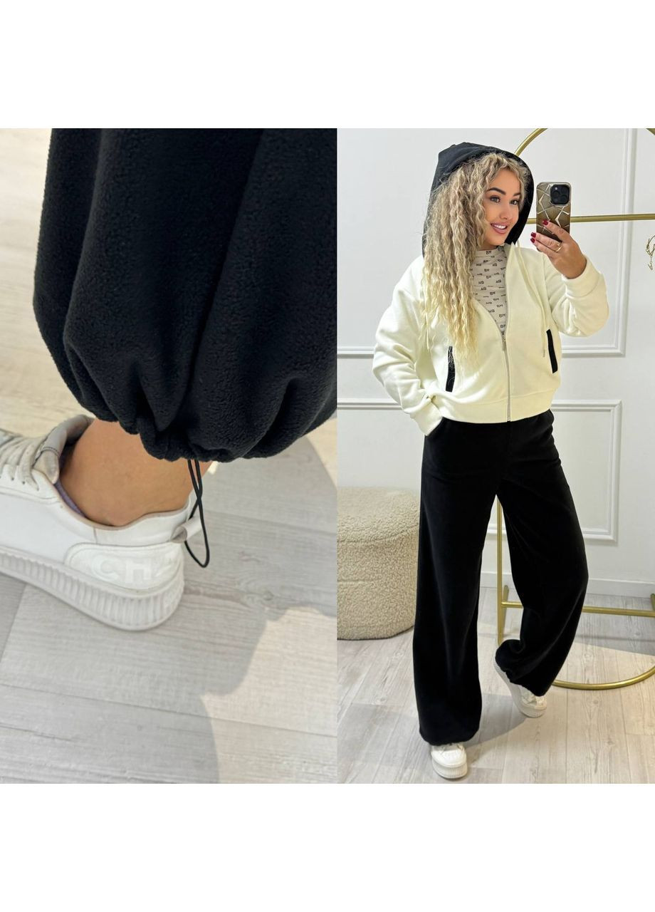 Костюм женский флисовый брюки на затяжках и кофта. No Brand (367738566)