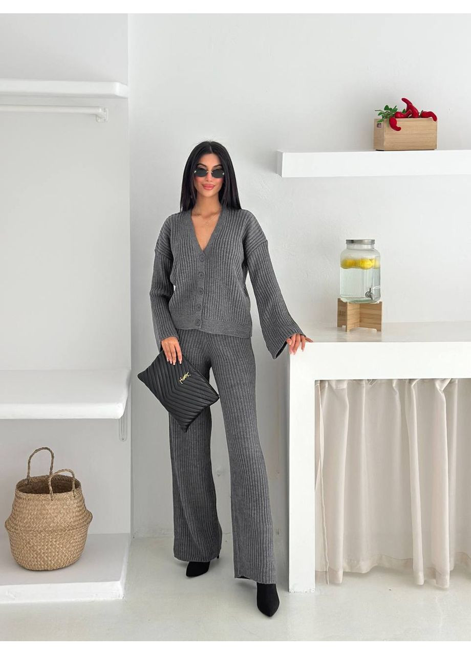 🧶 Костюм "Striped Cozy" из трикотажа в рубчик - Размерная сетка в описании GD/GL Модний простір (364966147)