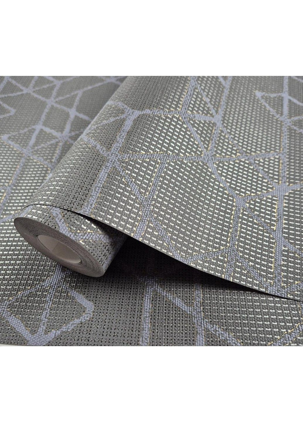 Шпалери вінілові 0.53 × 10.05 м 11522, сірі з візерунком для спальні, вітальні, кабінету MARBURG (368895843)