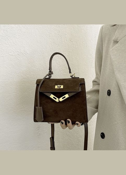 Жіноча сумка 2363 замшева крос-боді No Brand (344446812)