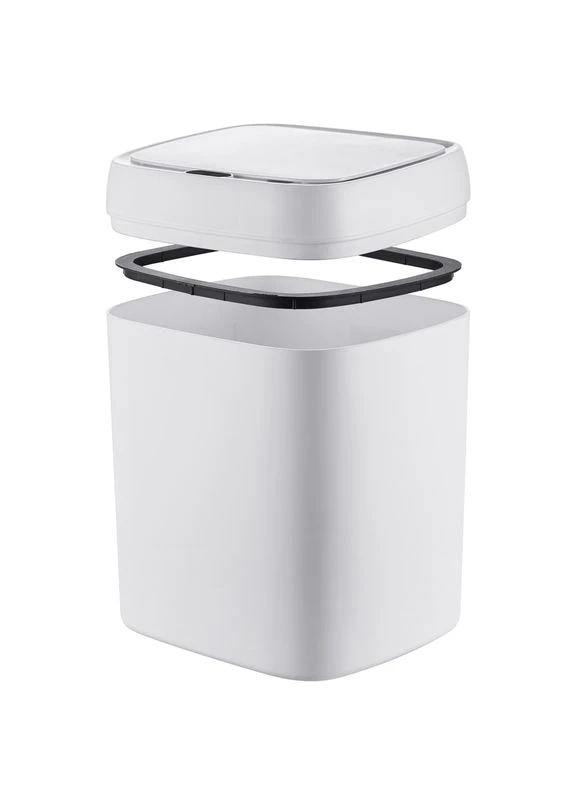 Відро для сміття сенсорне прямокутне Wave-TC0212 White 12 л (колір білий) (MI8403) Mixxus (388977447)