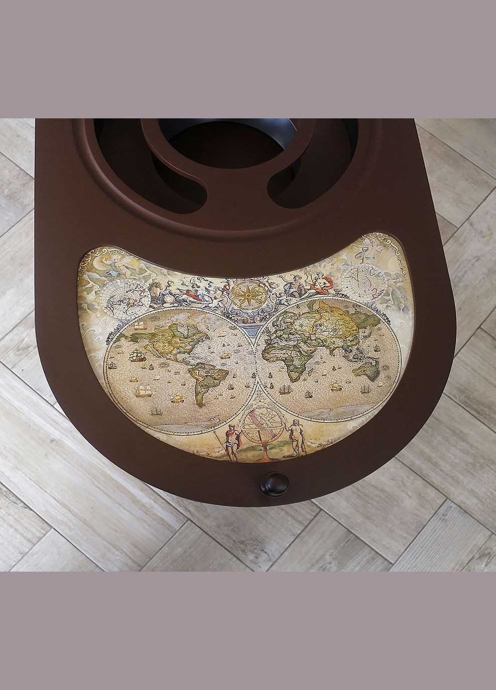 Глобус бар зі столиком Мапа світу новий дизайн кремовий сфера 40 см (40004NCG40) Гранд Презент (282738167)