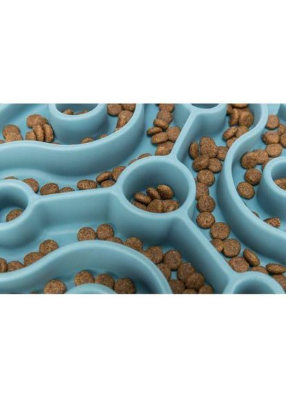 Коврик Медленное кормление для собак, термопластиная резина, d-28 см (голубой) (*) Trixie (322590193)