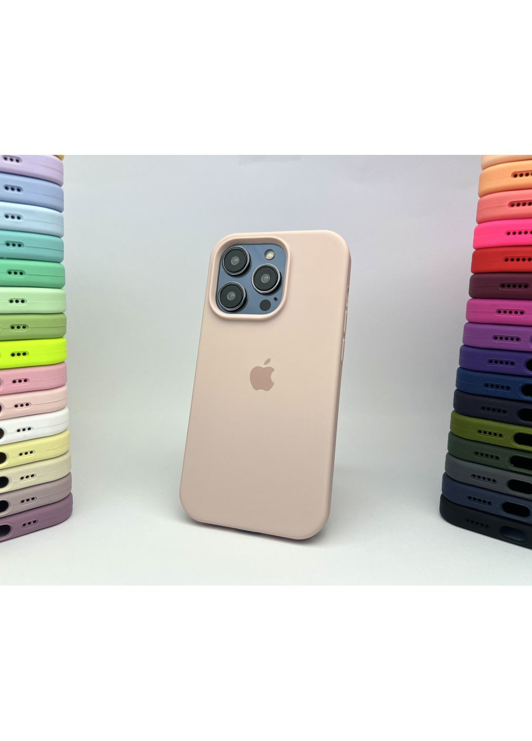 Чохол на 14 PRO Silicone case мікрофібра силіконовий для айфона 14 ПРО Pink sand cover No Brand (369137038)