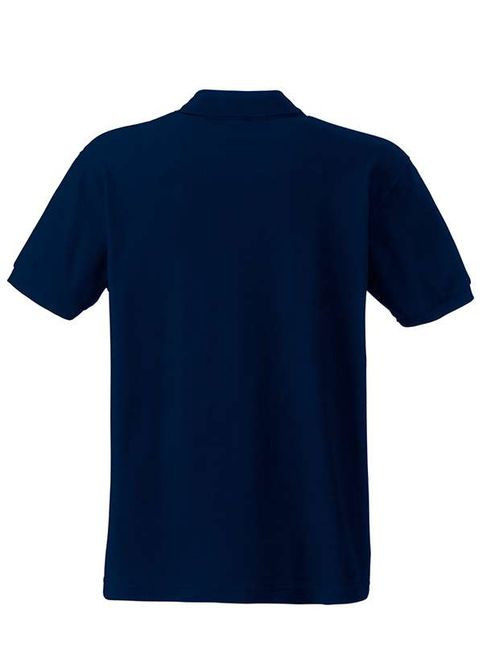 Темно-синя футболка поло чоловіча 65/35 polo (0634020az2xl) з коротким рукавом Fruit of the Loom