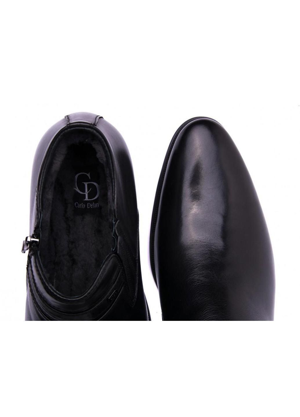 Черные зимние ботинки 7144451 цвет черный Carlo Delari