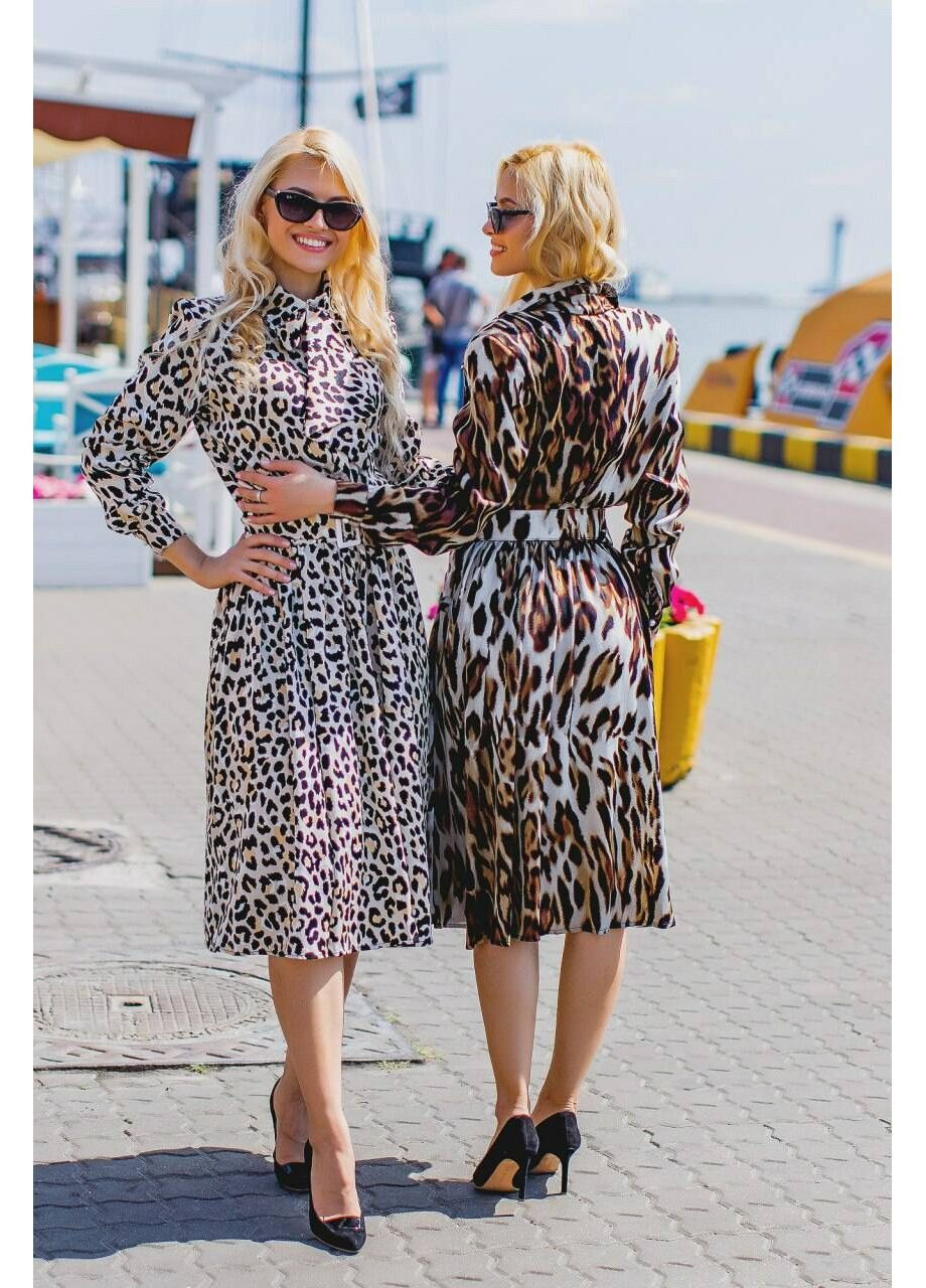 Коричнева святковий жіноча сукня ніжність в сорочковому стилі (mil302) milirud