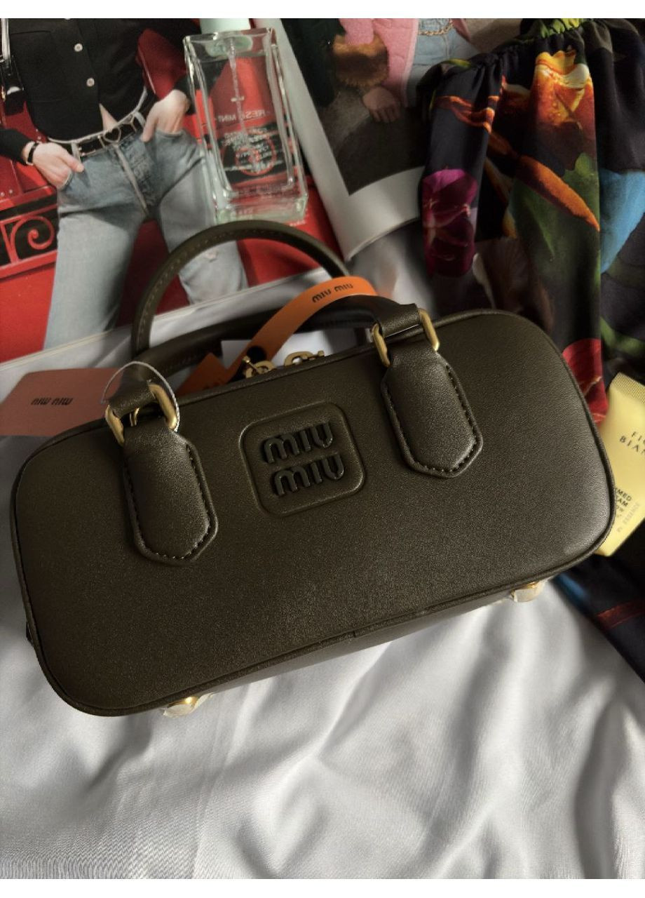 Замшева сумка з регульованим ремінцем Коричневий No Brand (369503669)