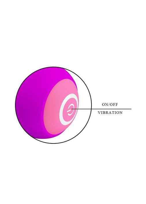 Вібратор Pretty Love Zachary з кліторальним стимулятором, рожевий No Brand (303886844)