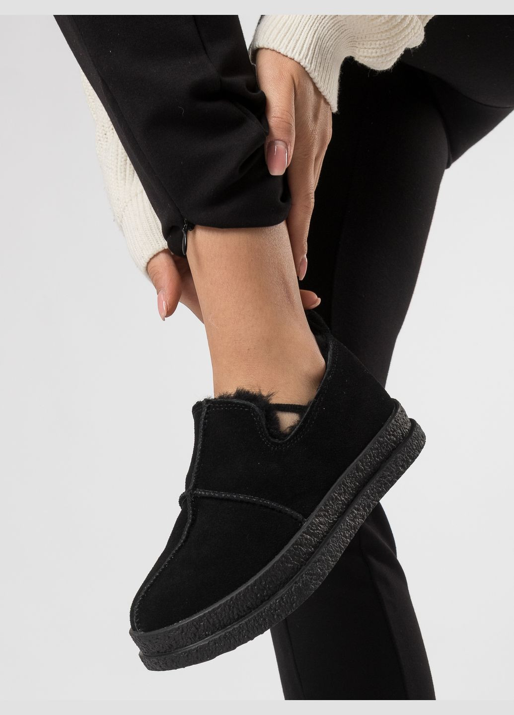 Gifanni Туфли (1766Ц) черный з натуральная замша, китай — зима (328914521)