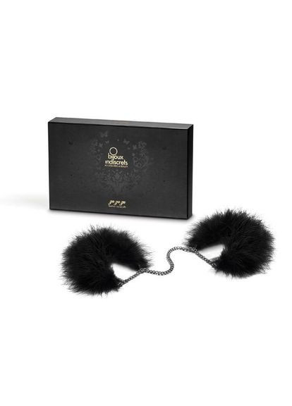 Пушистые наручники Za za zu – feahter handcuffs, перьевые, подарочная упаковка Bijoux Indiscrets (297572467)