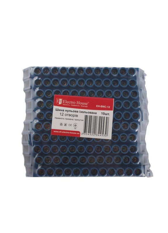 Шина нульова ізольована, 12 отворів Electro House (346087353)