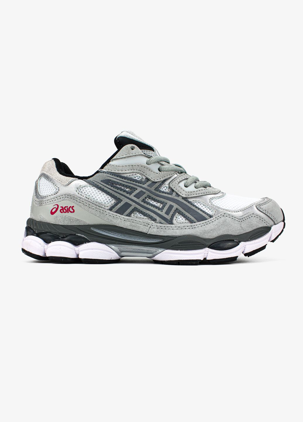 Сірі всесезон кросівки чоловічі asics gel-nyc white steel grey | асікс гель-нюк сірі No Brand