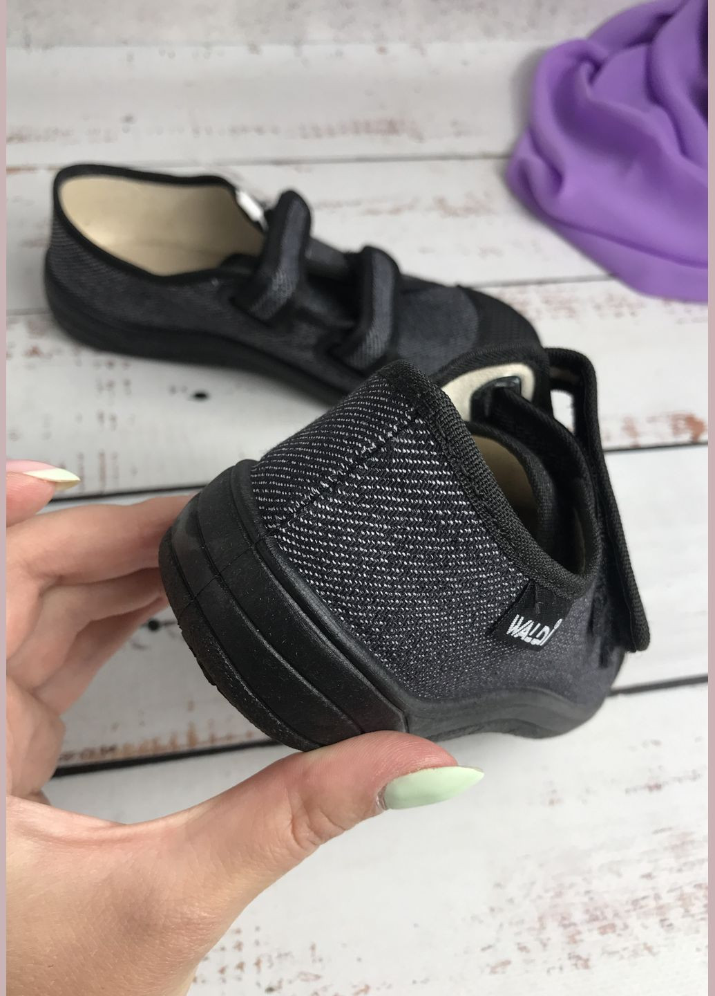 Серые кеды текстильные детские для мальчика серый (003) Waldi