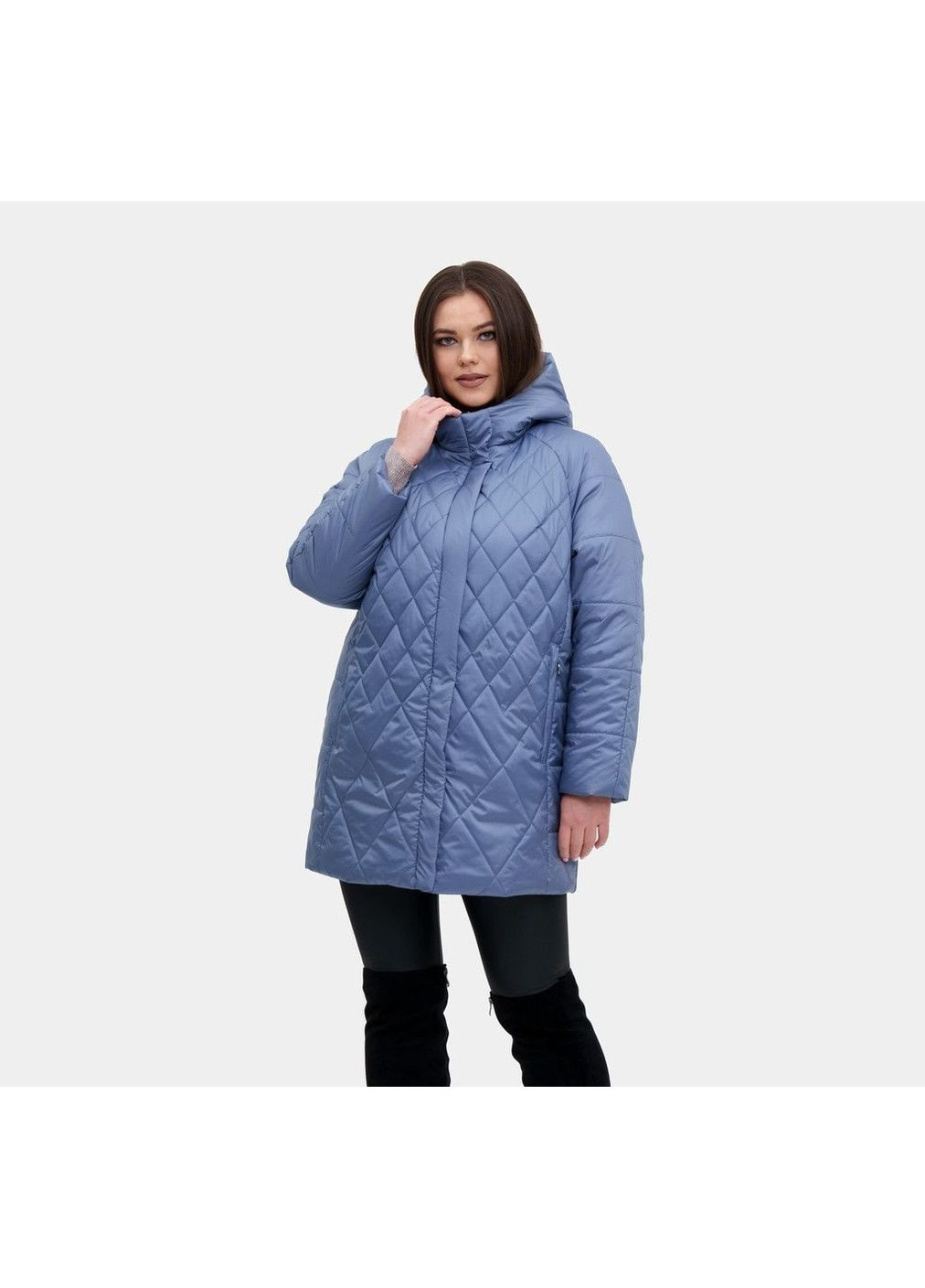 Блакитна демісезонна стильна куртка жіноча від українського виробника. Liardi