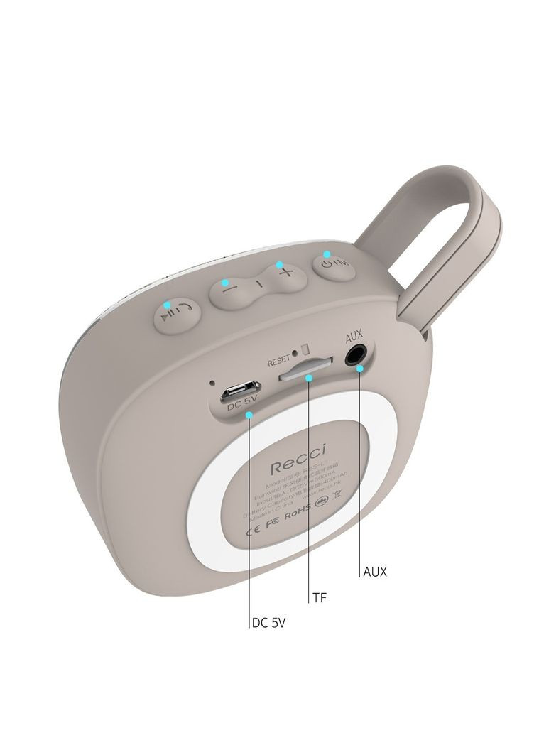 Портативна беспроводная акустика RBS-L1 Funwind 3 Вт Micro-USB, 3.5 мм jack (AUX 1/4) Green Recci (340935621)