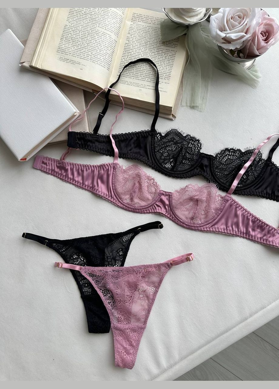 Черный комплект нижнего белья Domino