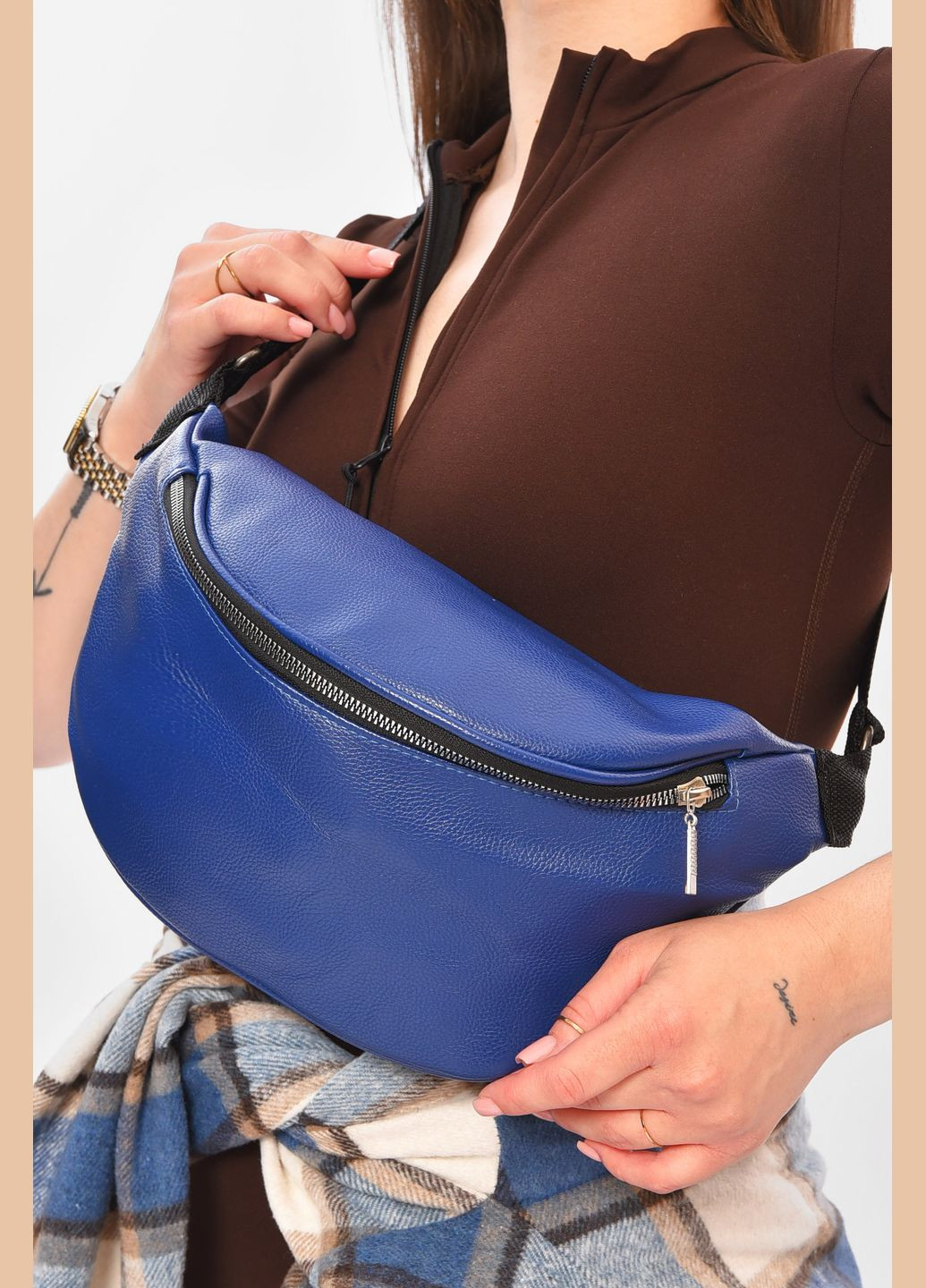 Бананка жіноча синього кольору Let's Shop (335007274)