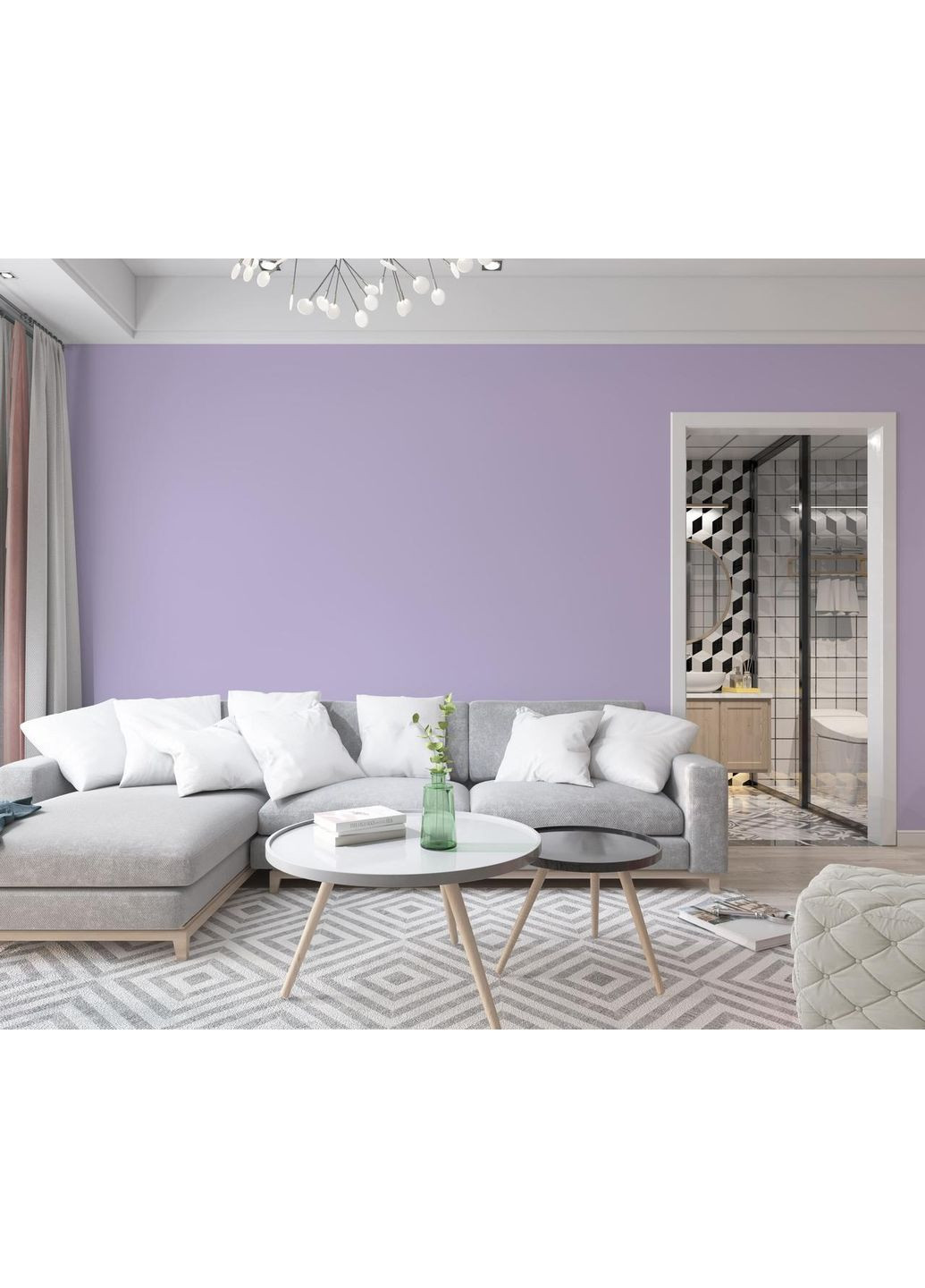 Краска Интерьерная Латексная 1515-R60B Крокус 1 л SkyLine (361044934)