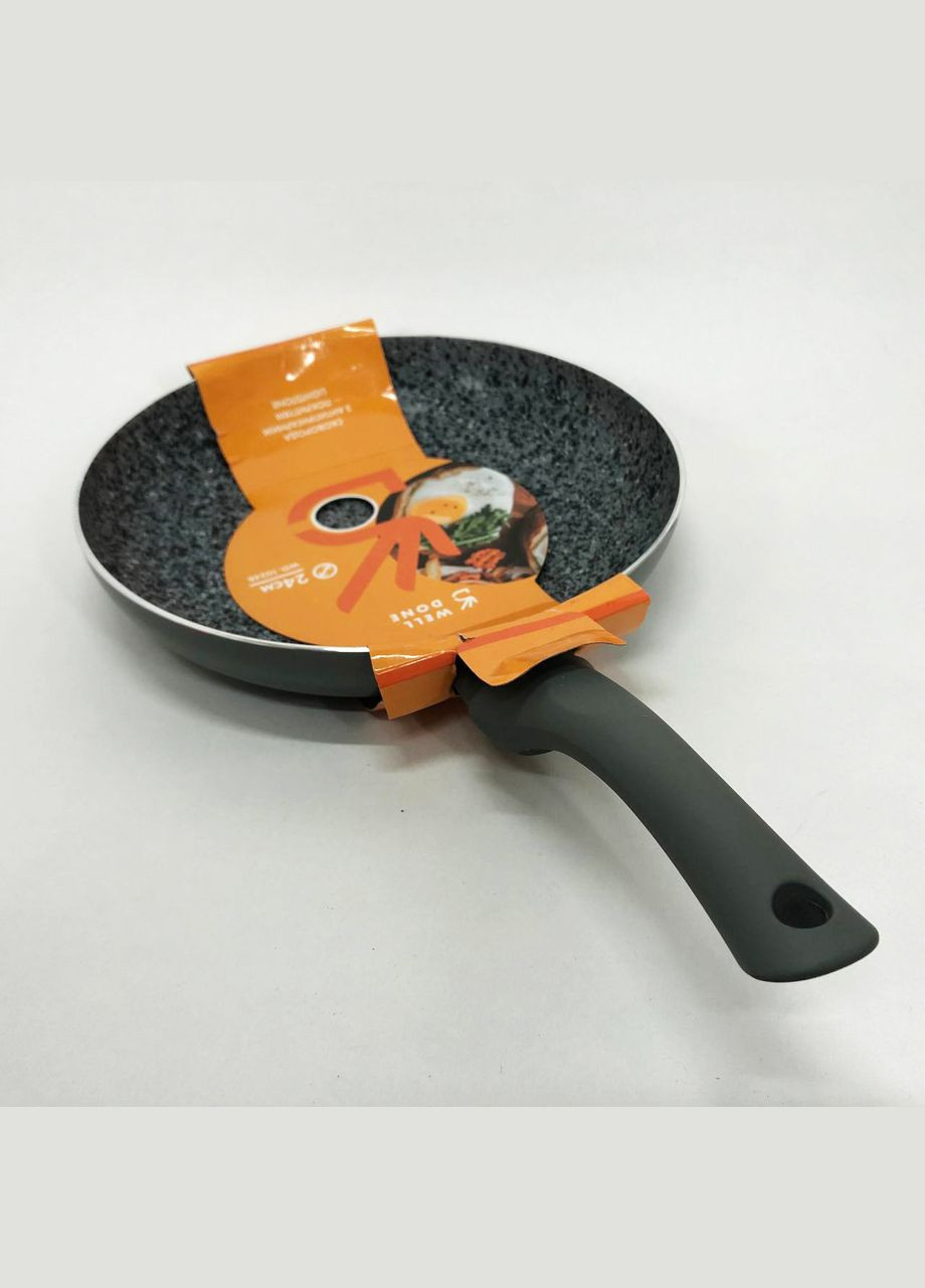 Сковорода на долго WD-1024B 24 см, Долговечные сковородки, PO-322 Качественная сковорода Well Done (365813085)