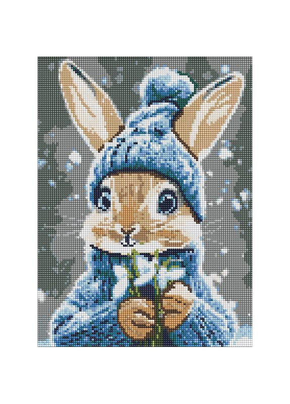 Алмазная мозаика "Кролик с подснежниками" ©art_selena_ru AMO20039, IDEYKA (369475430)