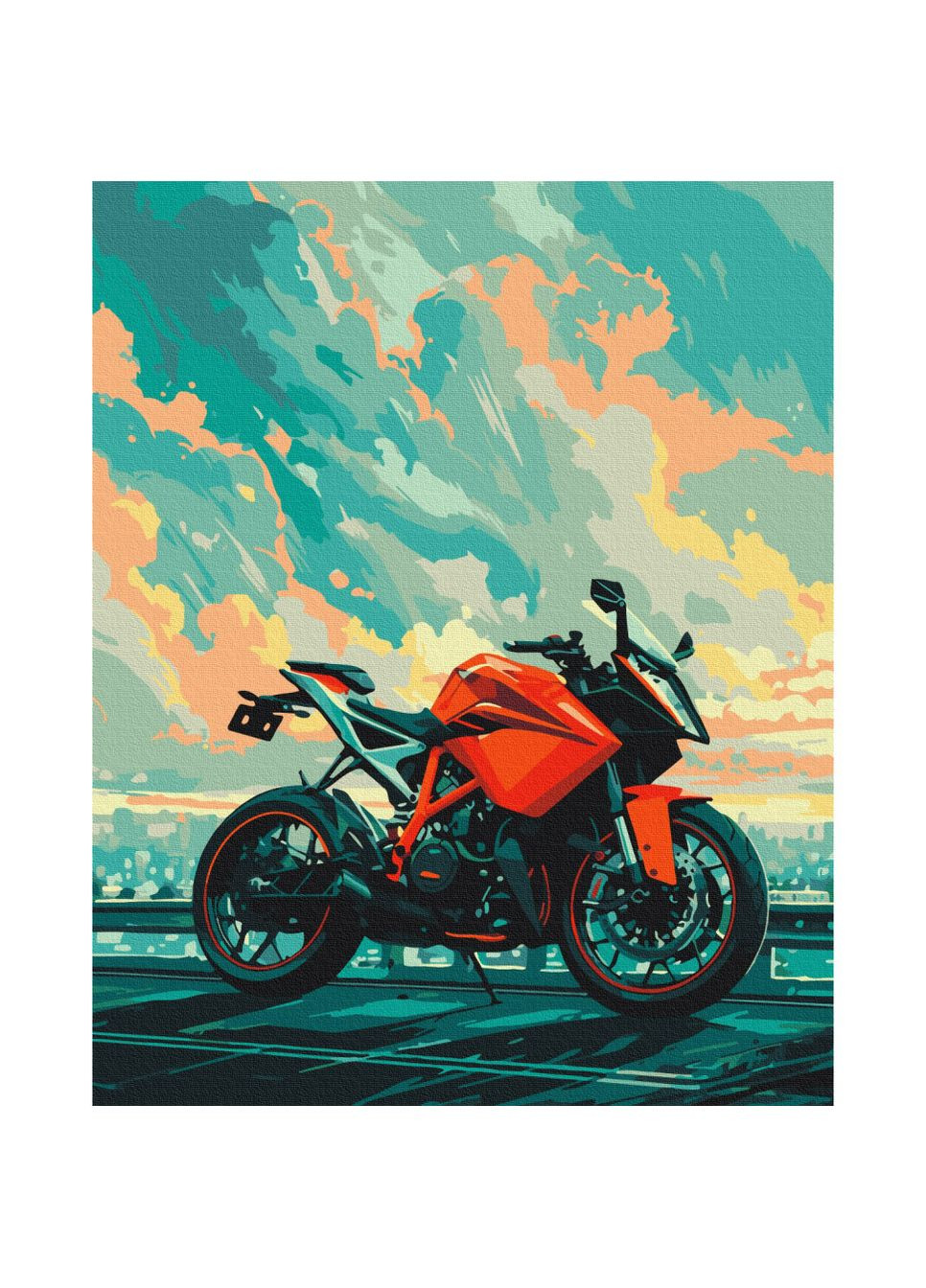 Картина за номерами "Байк" BS54129, Brushme (333702831)