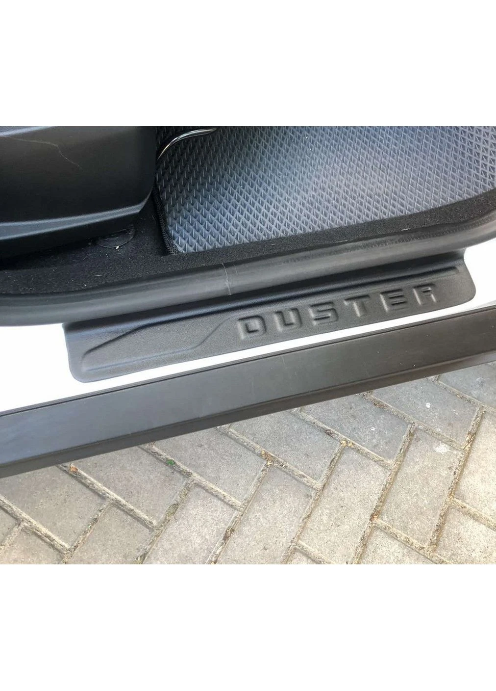 Накладки на дверні пороги EuroCap (4 шт, ) для Dacia Duster 2018-2024 рр ABS (391757850)