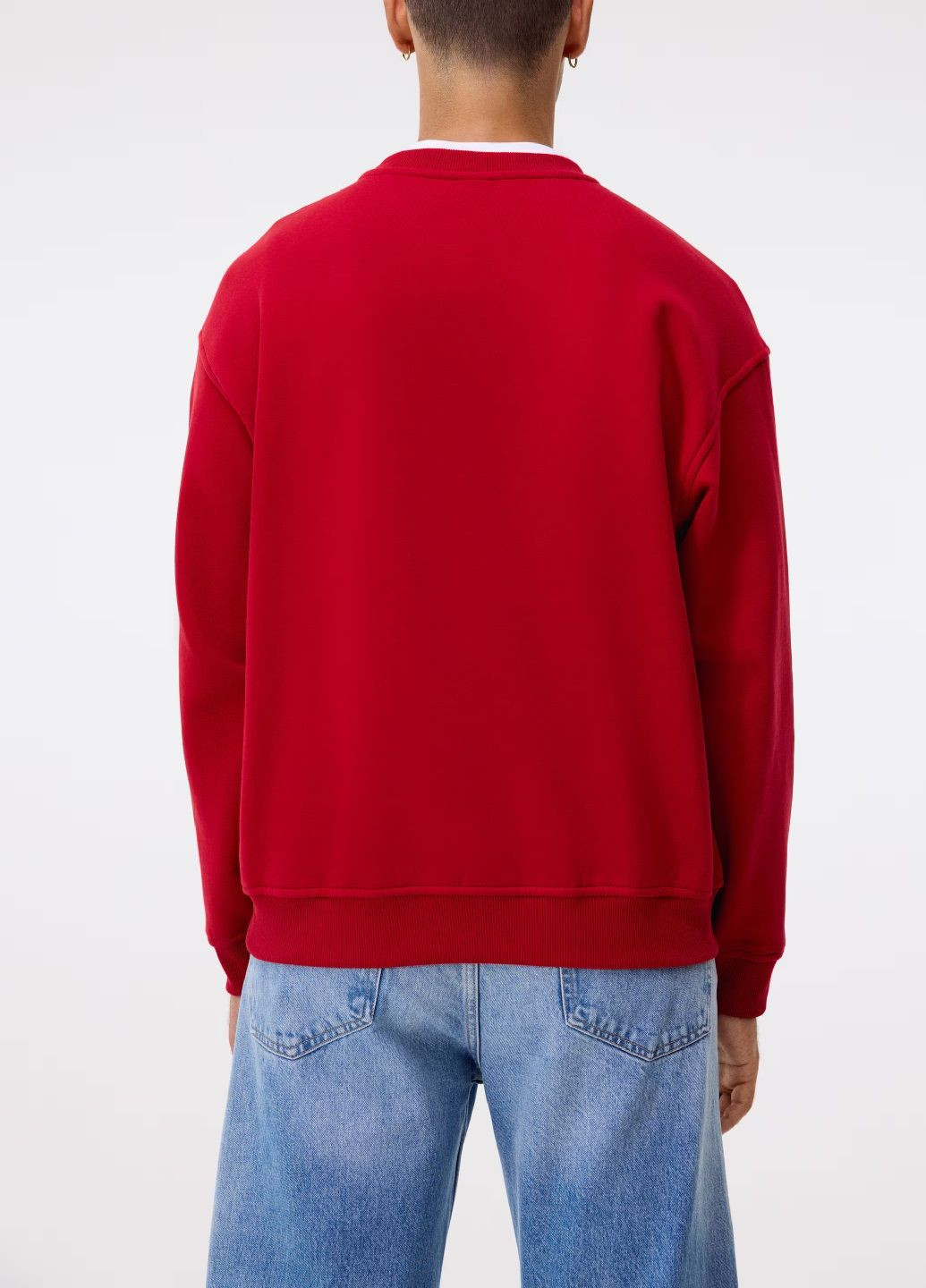 Червоний світшот H&M однотонний (370549192)