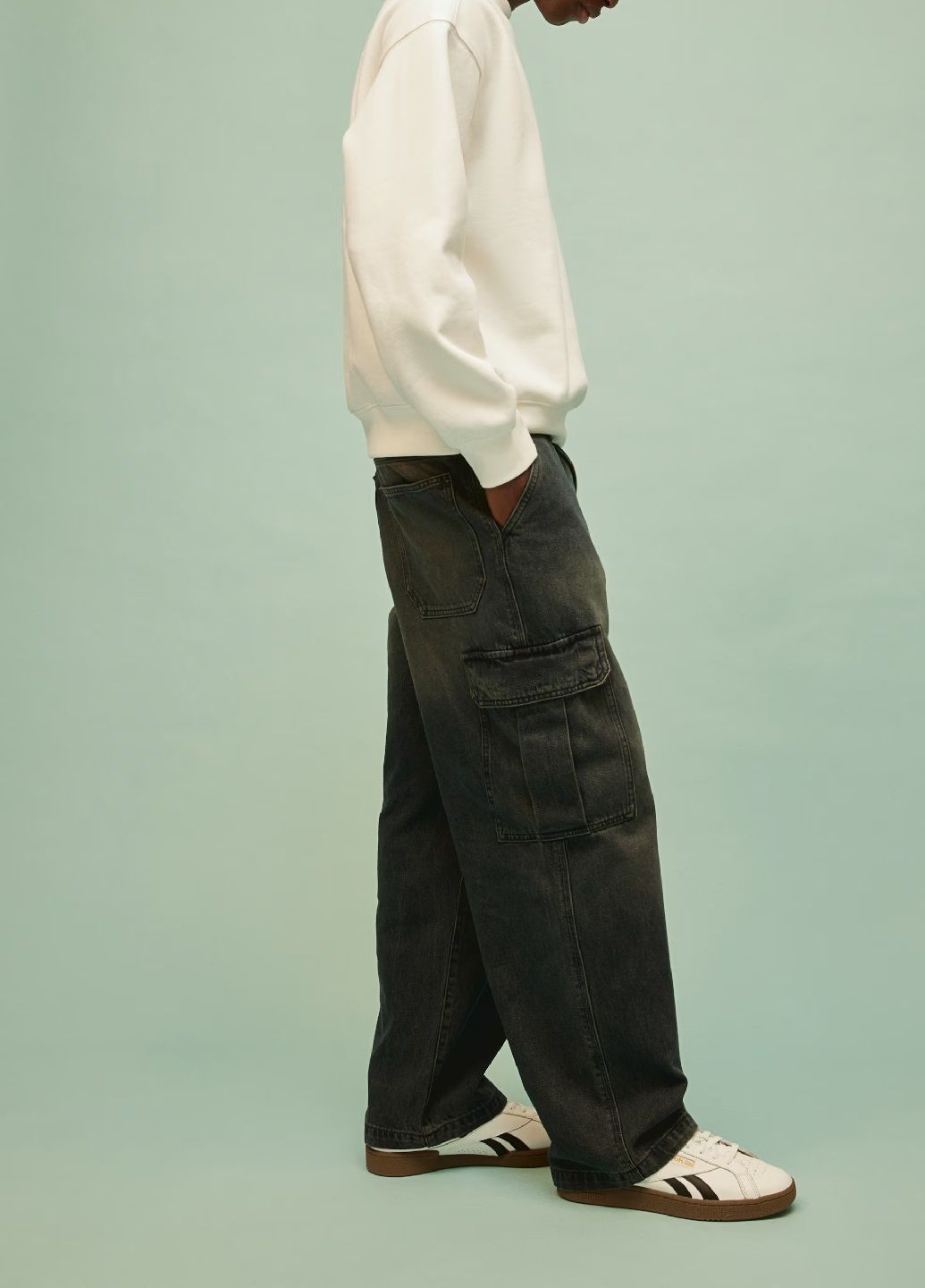 Белый свитшот H&M (312914809)