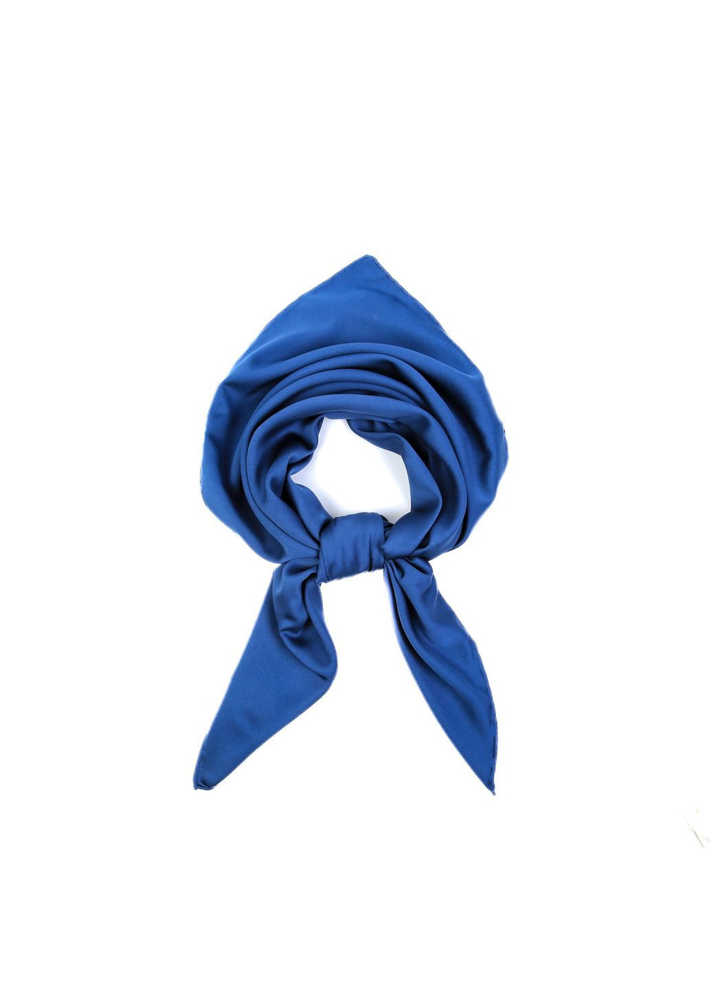 Хустка жіноча однотонна атлас синя HEIDI LuckyLOOK 176-263 (324741847)