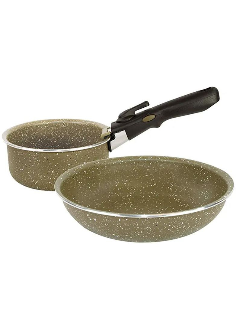 Набір посуду Trakker Armolife Marble Cookset Large No Brand (316444146)