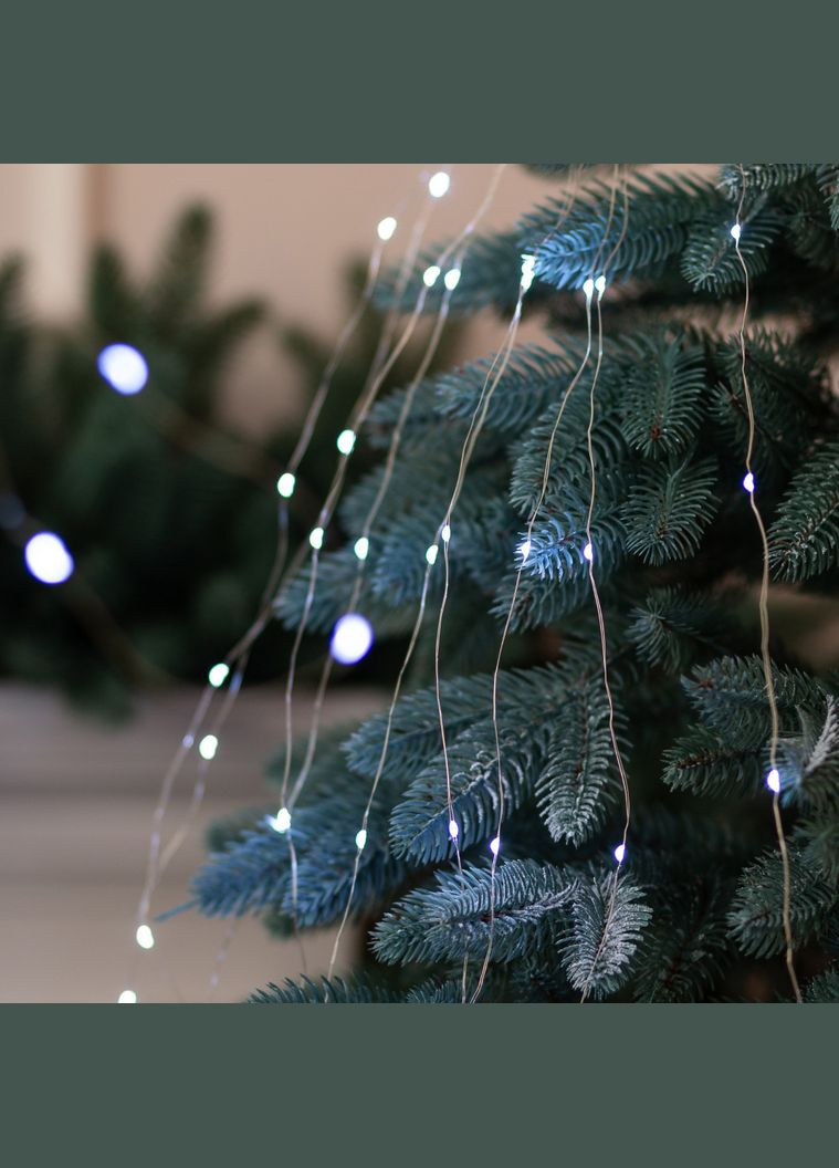 Гірлянда світлодіодна кінський хвіст GarlandoPro 200LED Роса 2м 10 ліній Білий Garlando (315636012)