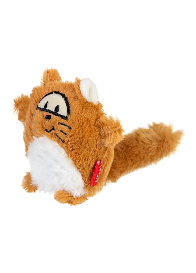 Іграшка для собак Лисиця з великою пищалкою GiGwi Plush Friendz, плюш, штучне хутро, 18 см No Brand (363198354)
