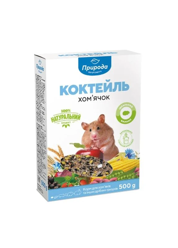 Корм для грызунов Хомячок 500 г (4820157400463) Природа (398779929)