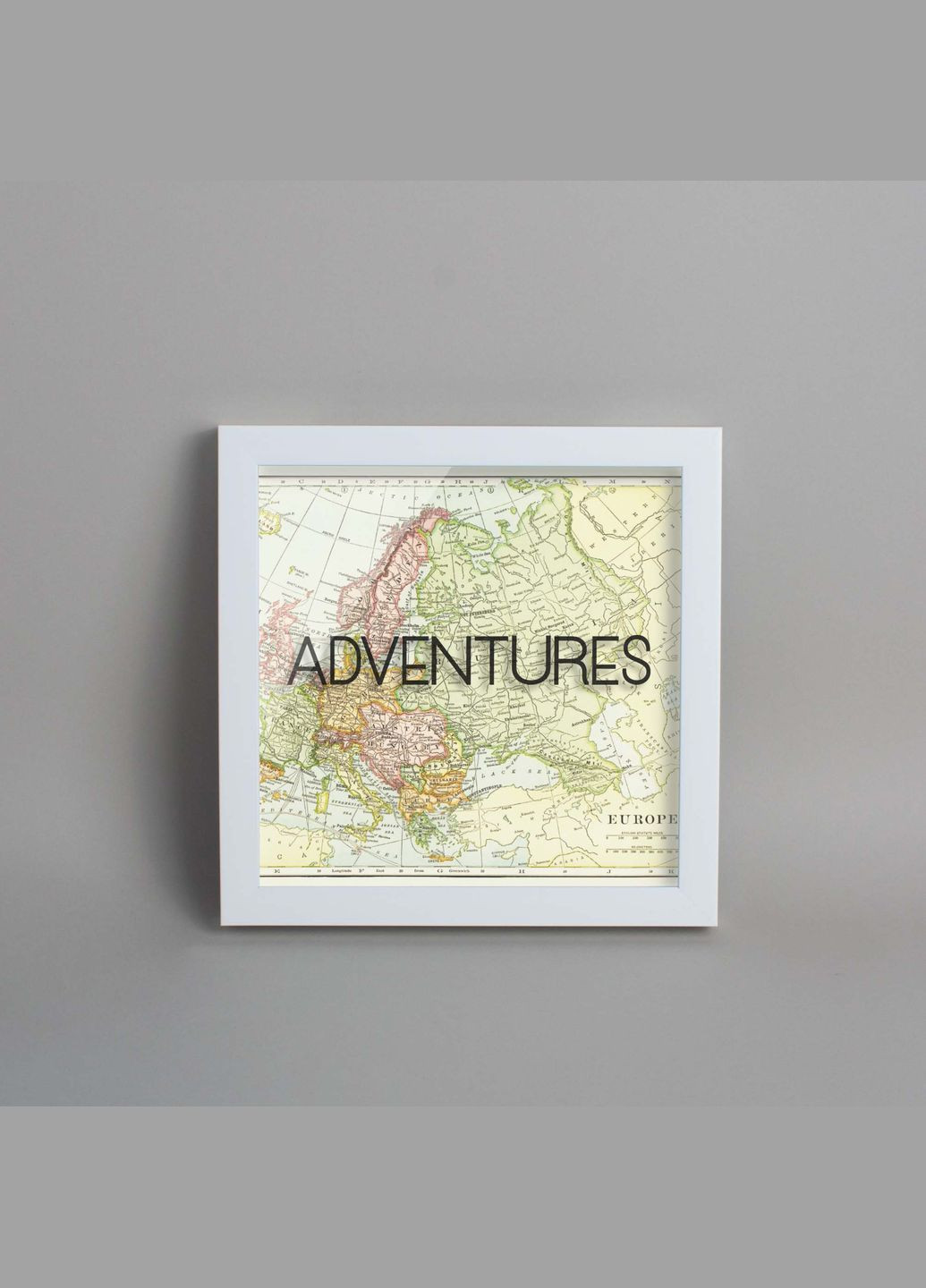 Копилка "Adventures", Белый, White, английский BeriDari (293510028)