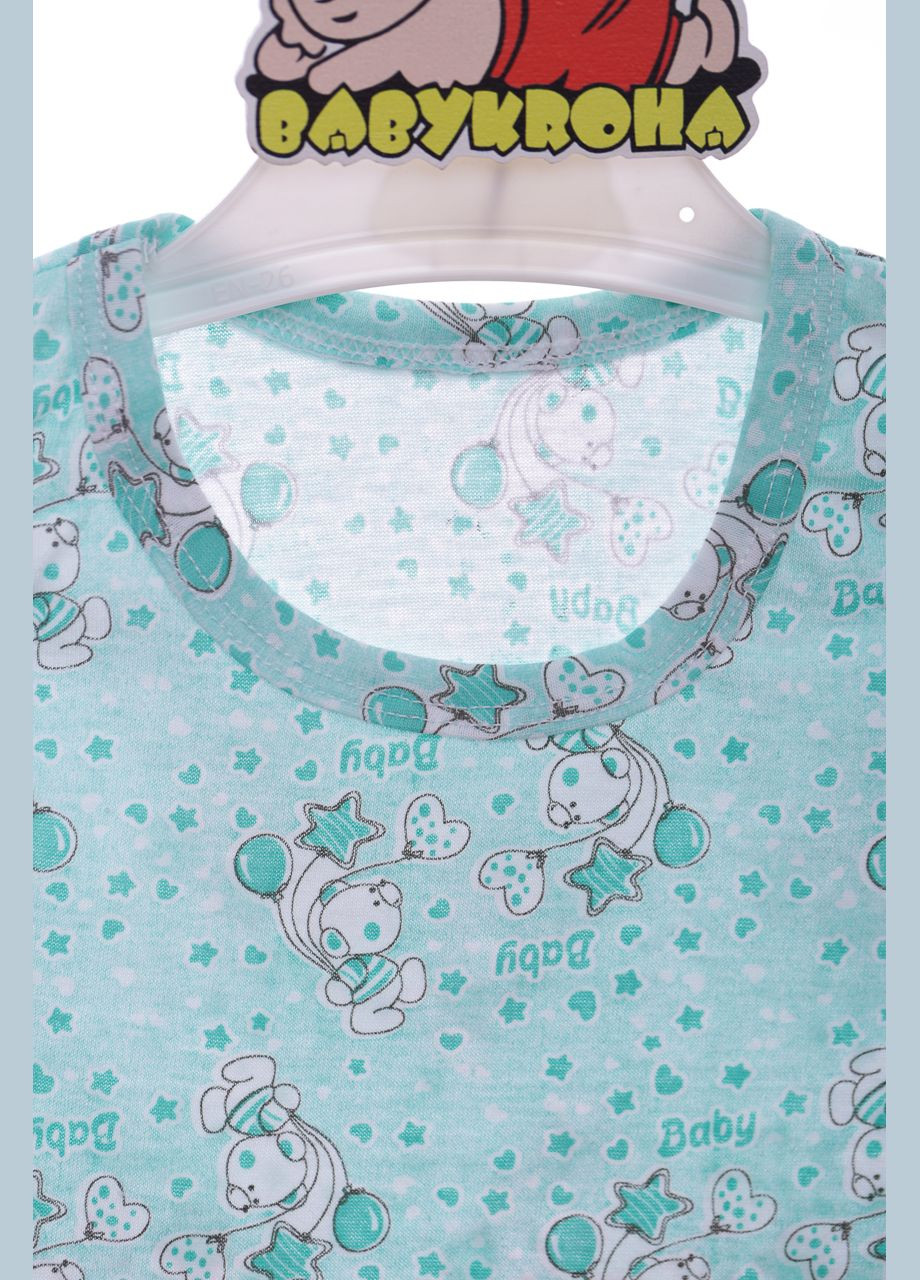 Боді майка кулір м'ятний Ведмедик 86 см (42025) BABYKROHA (297200252)