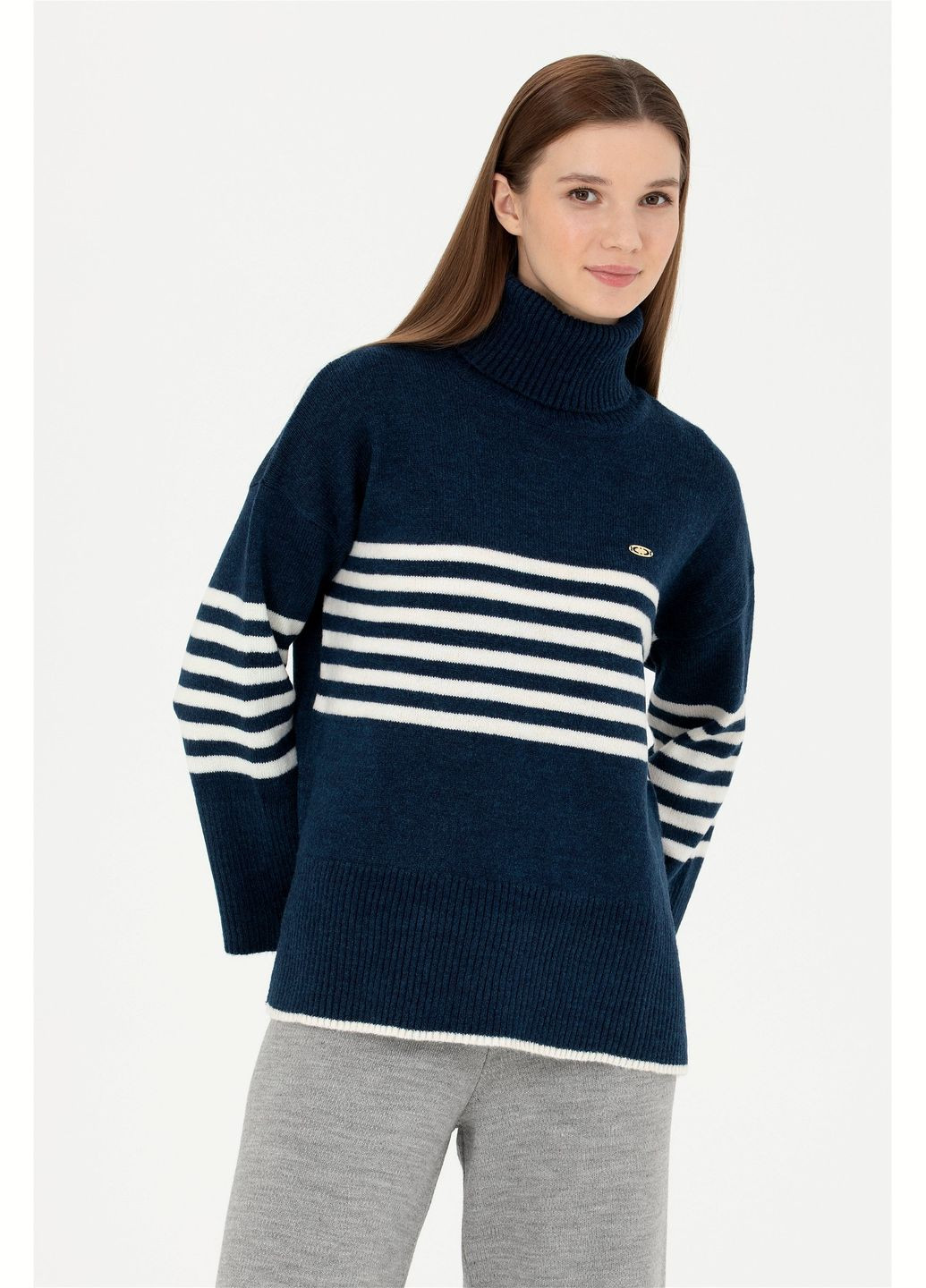 Темно-синий свитер u.s. polo assn. женский U.S. Polo Assn.