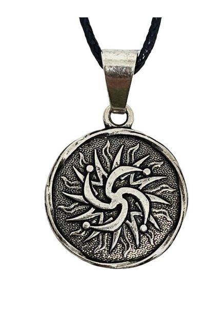 Слов'янський оберіг Амулет на шию Символ роду Оберіг має діагональ 25 мм амулет зі шнурком No Brand (328599078)