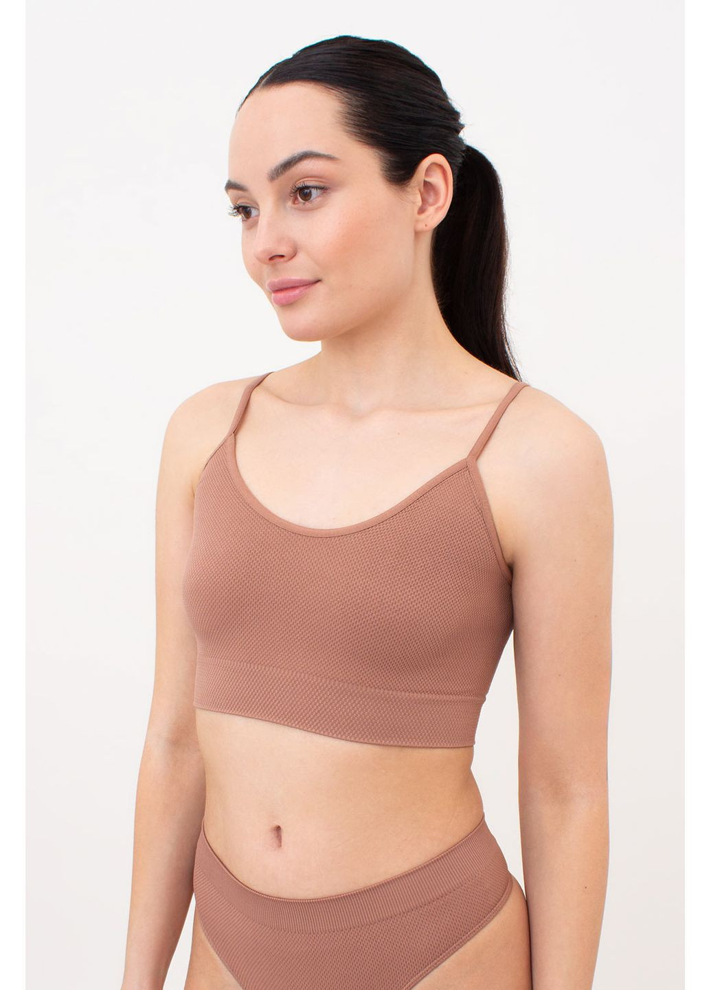 Безшовний топ на тонких бретелях Giulia TOP WITH STRAPS (351854128)