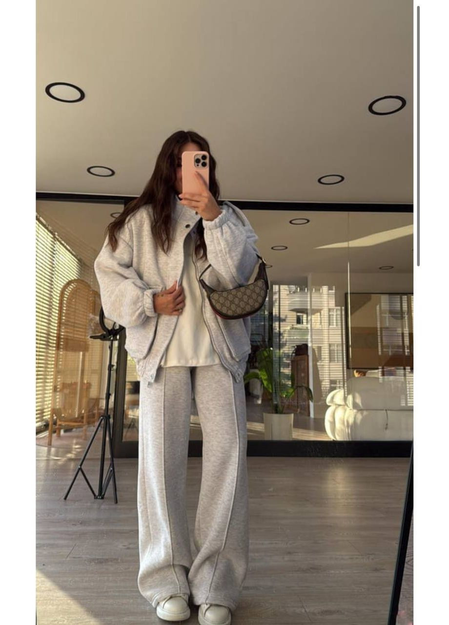 Жіночий костюм, із бомбером на флісі Adelante (355340009)