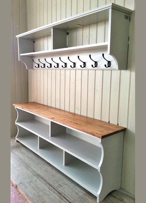 Гарнитур для прихожей из дерева Гранде зефир (ПИЕ-001620) No Brand (327866915)